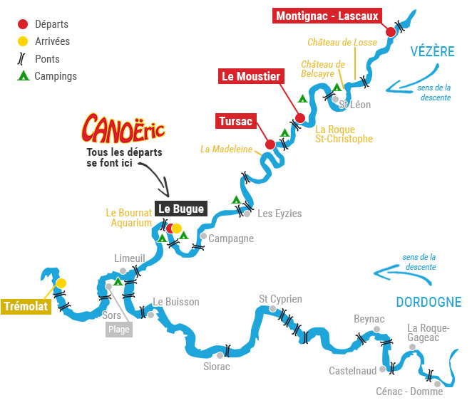 dordogne river map dordogne river map