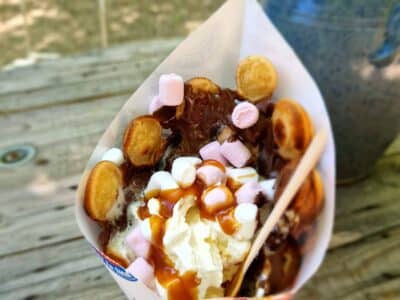 Bubble waffle base canoes Dordogne